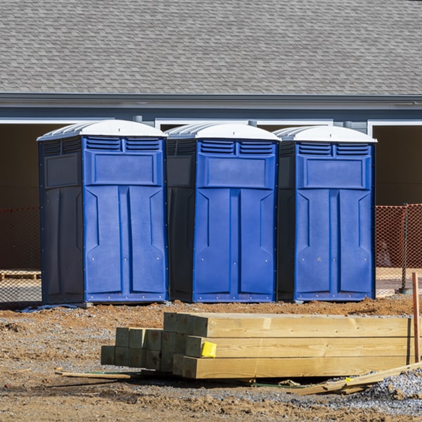 can i customize the exterior of the portable restrooms with my event logo or branding in Caledonia